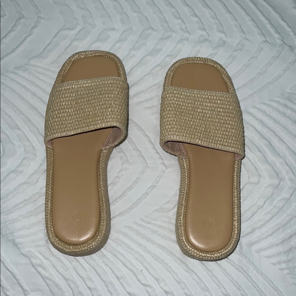 Amazon Tan Slide Sandals Minimalist Design